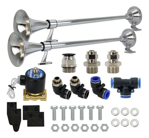 Kit Buzina Marítima 74cm Completo 12v Válvula + Conexões 0