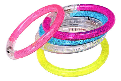 Pulsera Led Aro Luminoso Redonda Con Luz Fiesta Cotillón X24 0