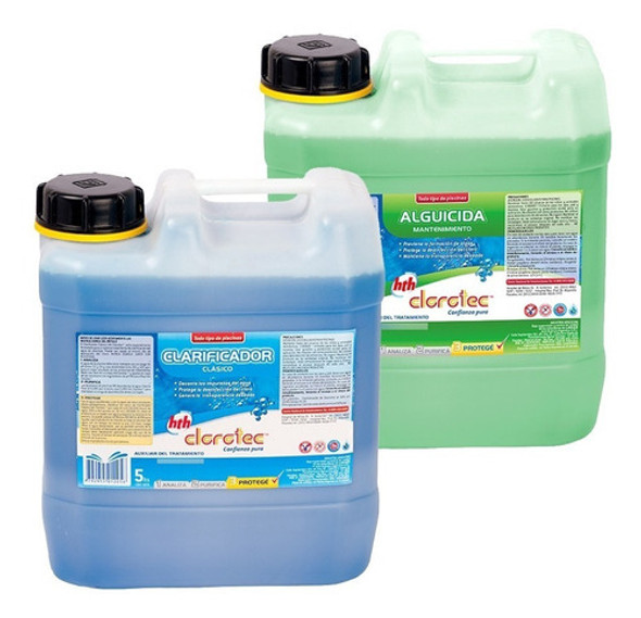 Clarificador Decantador + Alguicida Clorotec Combo 5 Lt 0
