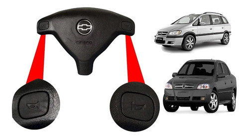 Tampa Buzina Air Bag Gm Zafira Astra Com Emblema Original 0