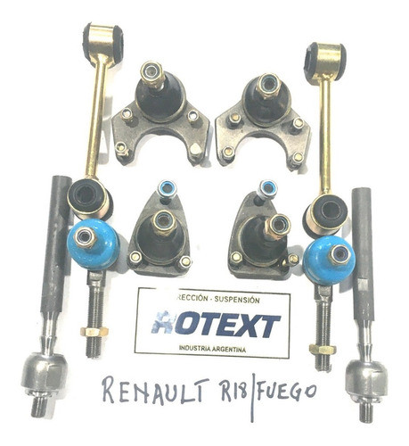 Rotulas (las 4) Extremos Precaps  Bieletas   R18  / Fuego 0