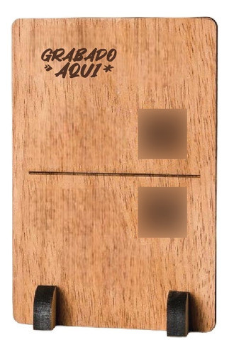 10 Exhibidor Qr Simple Faz, Porta Menu Con Logo 0