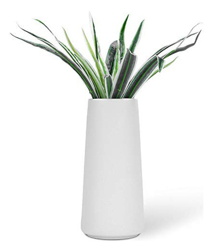 Vanenjoy Jarrones De Cerámica Blanca Minimalista De Escritor 0