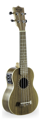 Ukulele Moani Waikiki Soprano 21'' Koa Eletro Bag Ukbg12-21 1