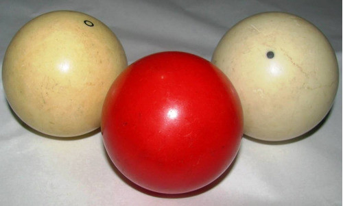3 Bolas Antiguas De Billar 0