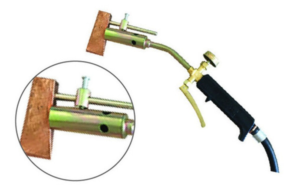 Soldador Soplete Zinguero 22mm C/ Gatillo S/ Manguera Brogas 1