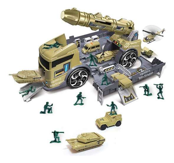 Camion Guerra Camuflado Juego Juguete Soldaditos Nuevo 20en1 0