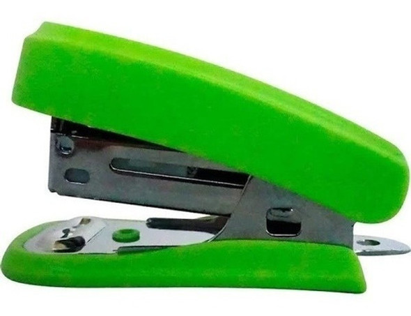 Grampeador Genial Mini 12fls Ge-1044 Verde Gramp Line Novo 0