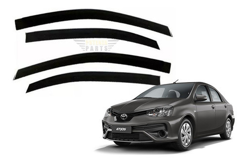 Calha De Chuva Toyota Etios Sedan Todos Anos Jogo 4 Pçs 0