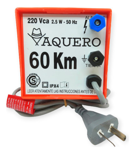 Boyero Eléctrico 60km 220v Vaquero 2 Joules Peón Certificado 0