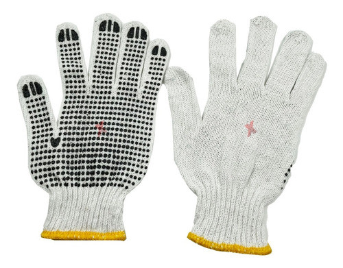 Guantes De Trabajo X8 Pares Cómodos Anti Deslizante Hilo 0