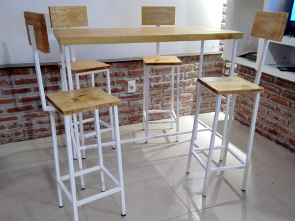 Desayunadores Barras En Hierro Y Madera 1