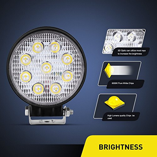 Led Light Bar Nilight 4pcs 45 27w 3000lm Spot Spot Light Pod 1