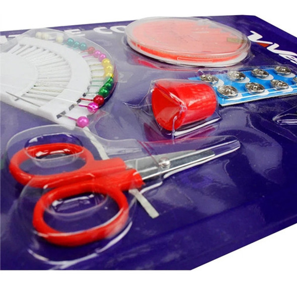 Kit Costura Rápido Viagem Linhas Alfinetes Agulha Westpress 1