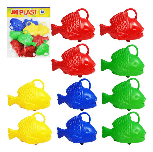 50 Peixe De Plastico Pescaria Peixinho Festa Junina 0
