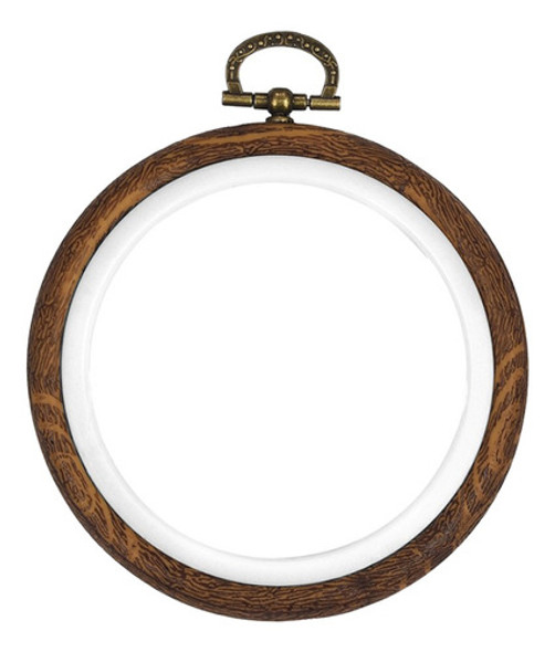 Bordado Aro Bambu Círculo Ponto Cruz Anel Argola 10cm 1