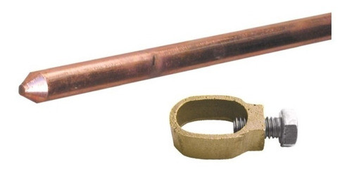 Jabalina Cobre 5/8  X 2 Metros 254 Micras Homologada Por Ute 0