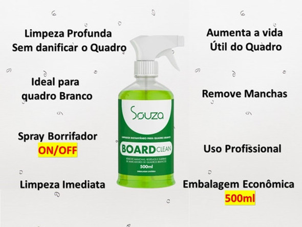 Kit 2 Limpador De Quadro Branco Instantâneo Spray 500ml 1