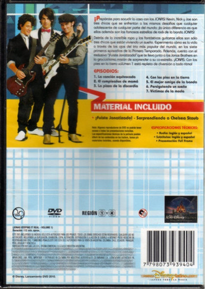 Jonas: Con Los Pies En La Tierra Vol.1 Disney Dvd Orig Nuevo 1