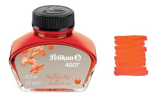 Tinta Para Caneta Tinteiro Pelikan Vermelho 62,5ml 0