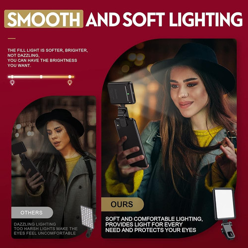 Luz Suave Recargable Para Selfies Para Teléfono, Cámara, 1