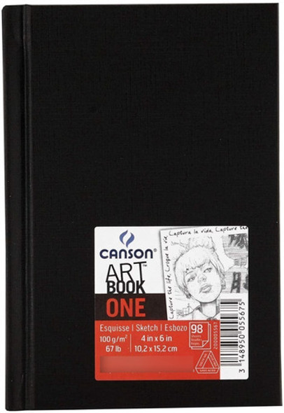 Bloco Sketchbook Canson One 98fls 100g/m2 A6(14,8cmx10,5cm) 0