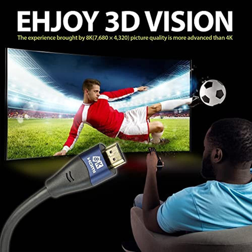 Cable Hdmi 8k 48gbps 6ft Cable Hdmi 2.1, Hdmi Ultra Alta Vel 1