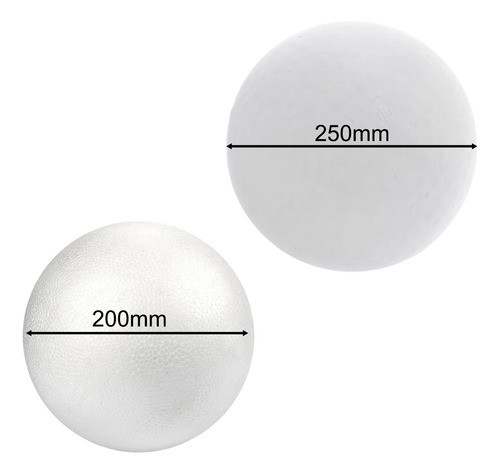 Decoração Branca Das Bolas Do Poliestireno Das 20cm 25cm 1
