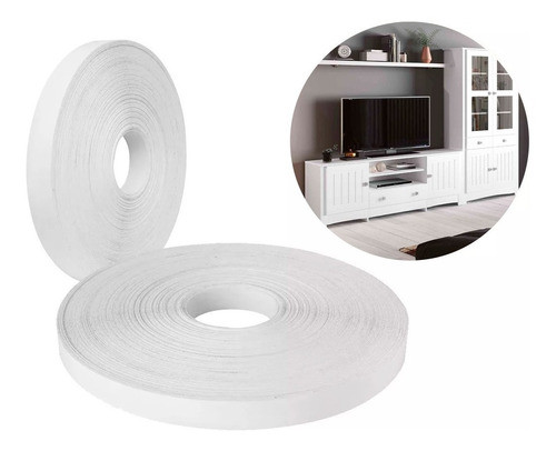 Tapacanto Pvc Filo Blanco 2mm Espesor 22mm X 100mt Melamina 0