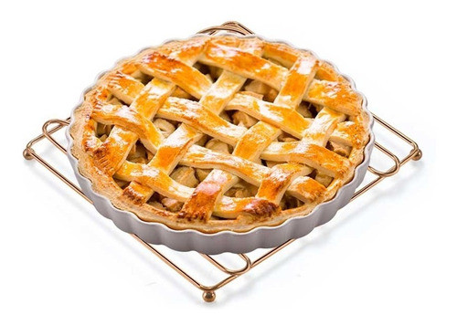 Descanso Panela Cozinha Metal Rose Gold Apoio Mesa Cozinha 1