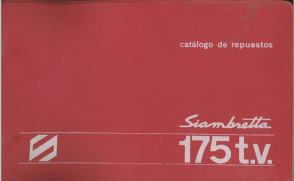 Manual De Despiece Siambretta Tv 175 0