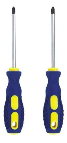 Pack X5 Destornillador 20cm Punta Plana Magnetico Redondo 0