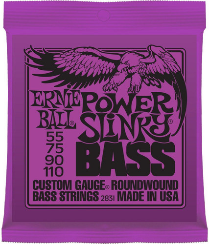 Pack X 3 Encordados Ernie Ball 055 Para Bajo 4 Cuerdas 2831 1