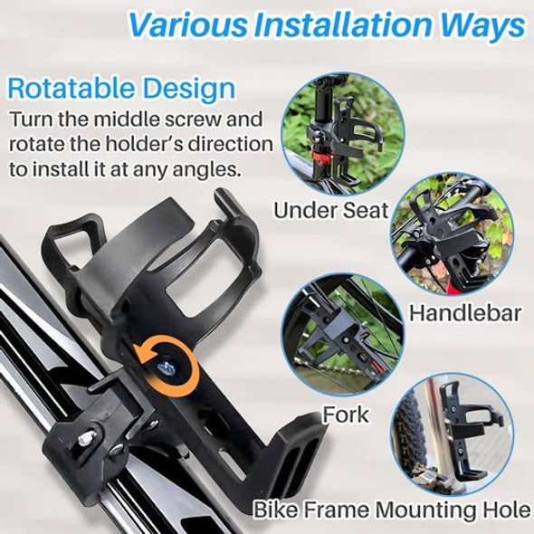 Soporte Para Botella Para Bicicleta Blanco  De Nailon 1