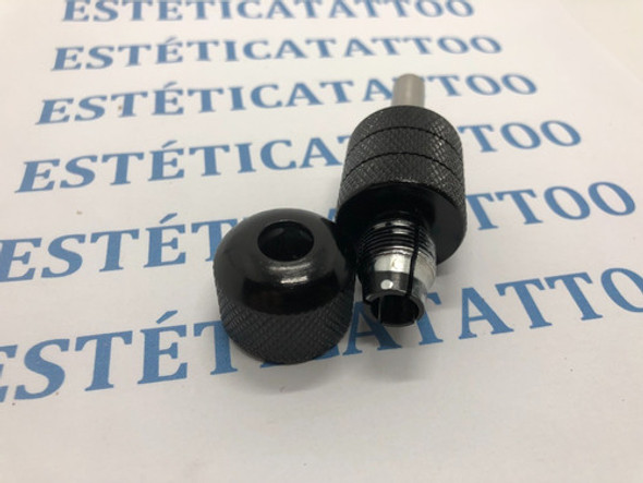 2 Grips Autolock P Máquinas De Tatuagem 25mm Preto Completos 1