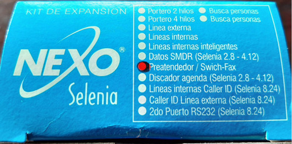 Placa Nexo Selenia - Preatendedor/swich Fax 1