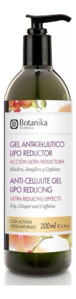 Botanika Anti-Cellulite Slimming Gel with Ginger & Caffeine, Vegan, Natural Formula, 200ml Dispenser