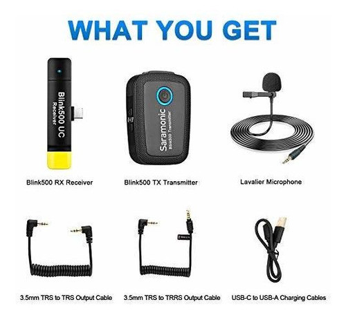 Sistema De Micrófono Lavalier Inalámbrico De 2.4ghz, Micrófo 1