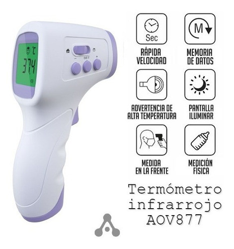 Termómetro Infrarrojo Aov877 Ideal Control Clientes/locales 1