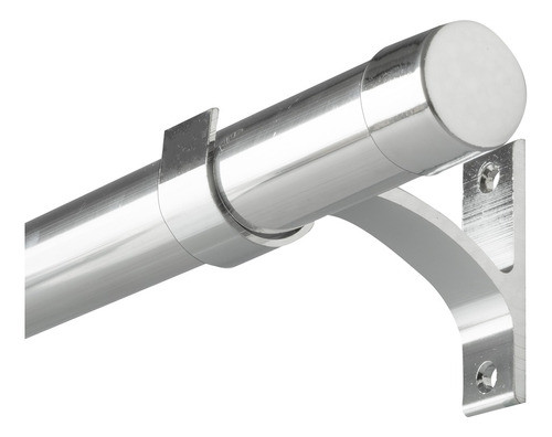 Kit Varão 3,70m Cortina 28mm Suporte Parede 100% Alumínio 0