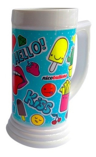 Chop Blanco Plastico Sublimable Polimero X4unid 1
