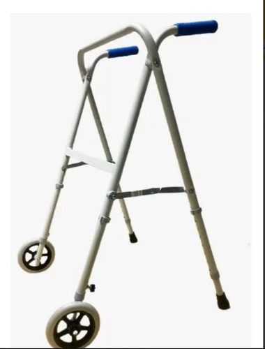 Andador Plegable Tijera De Aluminio Con Ruedas Regulable 0