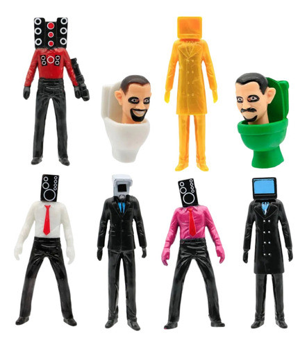 Skibidi  Toilet Action Figure Modelo Brinquedo Presente 0