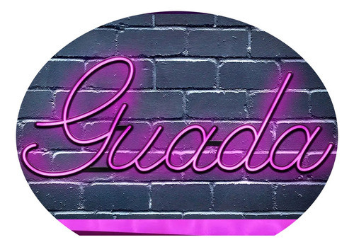 Cartel Neon Led Guada - Nombres - Deco - Luminoso 0