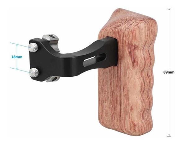 Camvate - Agarre De Mano De Madera Con Perilla De Tornillo D 1