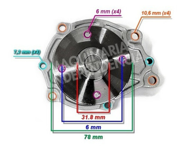 Bomba Agua Autoelevador Motor Nissan H20-ii Envio Gratis 1
