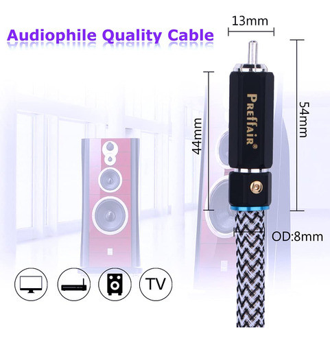 Audiophile - Amplificador De Tocadiscos Para Subwoofer, Cabl 1