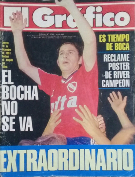 El Grafico 3768.despedida Del Futbol De Bochini.sin Poster 0