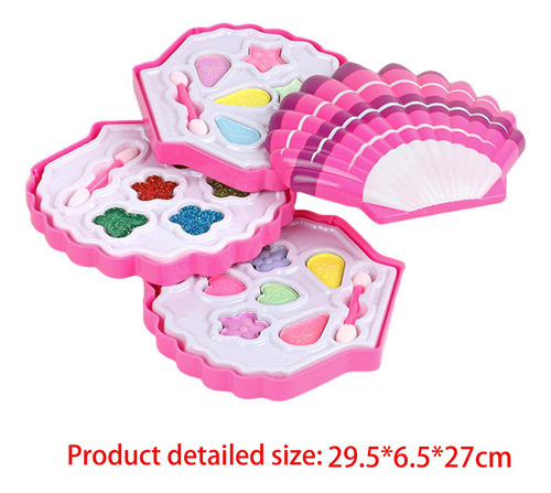 Meninas Fingem Kits De Maquiagem Princesa Presentes Concha 1
