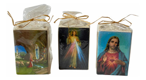 Velas Cerámica Y Advocaciones Santo Virgen Italy Decoración 1